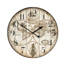 Falióra térkép mintával, 45 cm, bézs - JULES VERNE