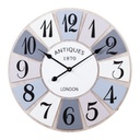 Falióra London felirattal, színes számlapokkal, 60 cm, szürke - DEAUVILLE