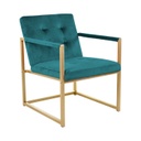 Fotel fém vázzal, olajzöld - KIPLING