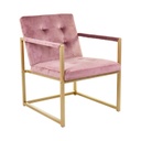 Fotel fém vázzal, púderrózsaszín - KIPLING