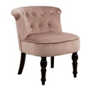 Fotel velúr, pasztell lila - BOUDOIR