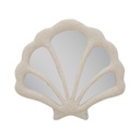 Kagyló formájú tükör, törtfehér - SHELL