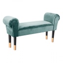 Karfás velúr ülőpad, menta - BOUDOIR