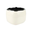 Kerámia kaspó, krémszínű - ATHENA