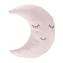 Hold alakú párna, 38 cm, rózsaszín - LUNA