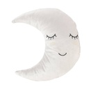 Hold alakú párna, 38 cm, világosszürke - LUNA