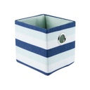 Kosár kék csíkos, 14x13x15 cm - SAINT TROPEZ