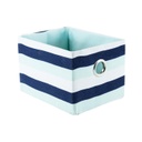 Kosár kék csíkos, 20x15x14 cm - SAINT TROPEZ