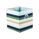 Kosár csíkos, 15x13x15 cm - SAINT TROPEZ