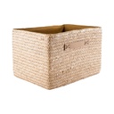 Kosár világosbarna, 25x33x21 cm gyékény - VANILLE