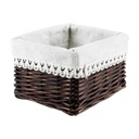 Kosár sötétbarna, 20x16x12 cm - CHOCOLAT