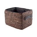 Kosár sötétbarna, 21x15x14 cm gyékény - GUADELOUPE