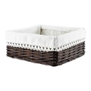 Kosár sötétbarna, 26x23x11 cm - CHOCOLAT