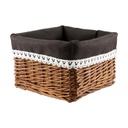 Kosár középbarna, 23x22x16 cm - CHOCOLAT
