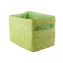 Kosár világoszöld, 27x18x18 cm gyékény - ANIS