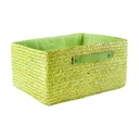 Kosár világoszöld, 28x36x20 cm gyékény - ANIS