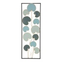 Kerekded leveles fali dekoráció, fekete kerettel, kék-menta - PILEA