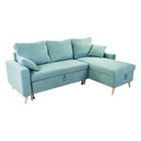 Kinyitható kanapé, megfordítható L alakkal, menta - COPENHAGUE