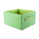Kosár zöld, 29x27x16 cm gyékény - AVATAR