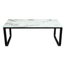 Márvány mintás üveg dohányzóasztal - MARBRE