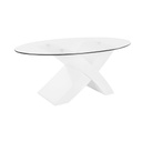 Magasfényű üveglapos dohányzóasztal - SENSATION