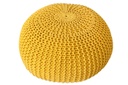 Kötött puff, mustársárga - GOLF