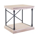 Loft stílusú kisasztal, alsó tárolórésszel, tölgy - LOFT IN STYLE