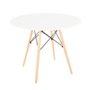 Modern étkezőasztal fa lábbal, 90 cm - FJORD