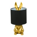 Nyúl formájú asztali lámpa, fekete-arany - LAPINOS