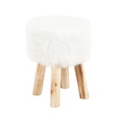 Műszörme ülőke fa lábbal - YETI