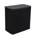 Összehajtható pöttyös szennyestartó fekete - POIS