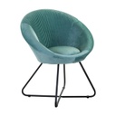 Modern kerek fotel, szegett, menta - OVNI