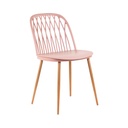 Modern műanyag szék, rózsaszín - CIGALE