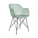 Modern műanyag szövött szék, menta - JAZZ