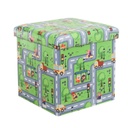 Összehajtható puff autóút mintával - TRAFFIC