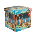 Összehajtható puff dzsungel mintával - SAVANNE