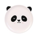 Pandás tányér, szürke - EDEN