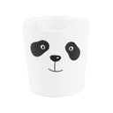 Pandás kávéscsésze, 7 cl, fehér - BISOUNETTE