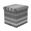 Összehajtható tároló puff sormintával - TRIBAL