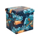 Összehajtható tároló puff tukán madár mintával - TUKAN