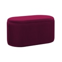 Ovális bársony ülőke, tárolórésszel, burgundi - SHEHERAZADE