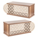 Polc szett, orientális mintával, 2 db, 55 cm, diófa - SAO PAULO