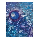 Poszter, absztrakt, keret nélkül, 30x40 cm, kék - PLANETE