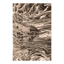 Poszter, csíkozott absztrakt, keret nélkül, 40x60 cm, barna - LUNAIRE