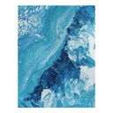 Poszter, absztrakt, keret nélkül, 30x40 cm, világoskék - TEMPETE