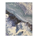 Poszter, absztrakt, keret nélkül, 40x50 cm, szürke - UNE ILE