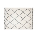 Rombusz mintás szőnyeg, 60x110 cm, törtfehér - TRIANGULARE