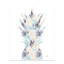 Poszter, absztrakt ananász, keret nélkül, 40x50 cm, menta - ANANASCROMATIQUE