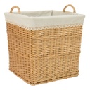 Rattan szennyestartó fogóval mézszín - MIEL