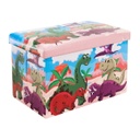 Széles összehajtható tároló puff dinó mintával - GENTIL DINOSAURE